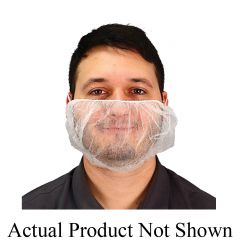 BEARD COVERS WHITE 10/100 