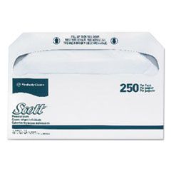SCOTT PERSONAL TOILET SEAT  COVERS 14.5X17 WHITE 250/PK 
