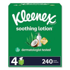 LOTION FACIAL TISSUE 3-PLY  WHITE 60 SHEETS 4 BOXES 8/CS
