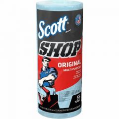 SCOTT SHOP TOWEL 1 PLY 9.4X11  BLUE 55/ROLL 12/CS