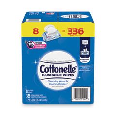 COTTONELLE FLUSHABLE WET WIPES  FLIP TOP PACK 5X7.25 WHITE 