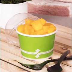 DOUBLE POLY COLD/HOT FOOD  CONTAINER 8OZ GREEN 1000/CS