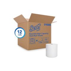 SCOTT UNIVERSAL ROLL TOWEL 8x1000 WHITE 12/CS