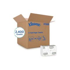 KLEENEX C-FOLD TOWEL 1PLY WHITE 16/150