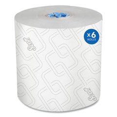 SCOTT HARD ROLL PAPER TOWEL  BLUE CORE 1 PLY 6/CS