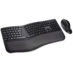 KENSINGTON WIRELESS EROGONOMIC KEYBOARD AND MOUSE BLACK