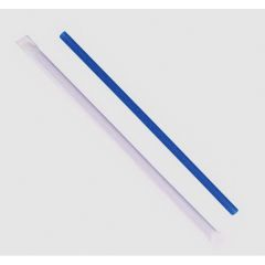 WRAPPED GIANT STRAW 9" BLUE 1200/CS