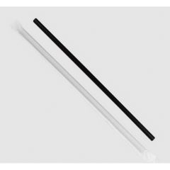 WRAPPED GIANT STRAW 10.25" BLACK 1200/CS5#