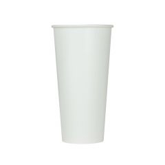 PAPER COLD CUP 22OZ WHITE 90MM 1000/CS