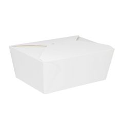 #3 FOLD-TO-GO BOXES 76OZ WHITE 200/CS