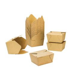 #8 FOLD-TO-GO BOXES 48OZ KRAFT 300/CS