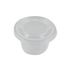 PORTION CUP LID CLEAR FITS 3.25OZ-5.5OZ 2500/CS