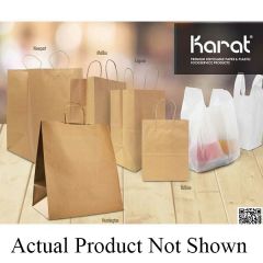 BALBOA SHOPPER BAG W/TWIST HANDLE 8x10.6x4.5 KRAFT 250/CS
