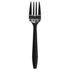 FORK MEDIUMWEIGHT POLYPROPYLENE BLACK 1000/CS