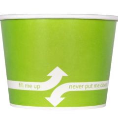 DOUBLE POLY COLD/HOT FOOD CONTAINER 12OZ GREEN 100/CS