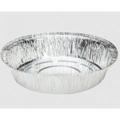 FOIL CONTAINER ROUND ALUMINUM 9" 4/125