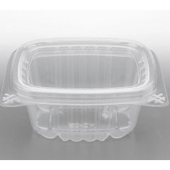HINGED DELI CONTAINER 6OZ CLEAR PET 400/CS