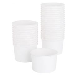 GOURMET FOOD CONTAINER 8OZ WHITE 1000/CS
