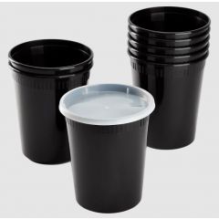 INJECTION MOLDED DELI CONTAINER WITH LIDS 32OZ BLACK