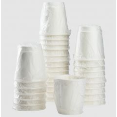 INSULATED HOT CUP 10OZ WHITE WRAPPED 500/CS