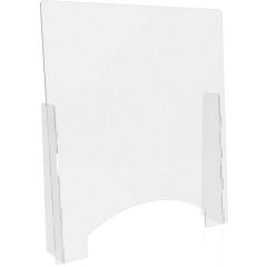 COUNTERTOP BARRIER W/PASS THRU  38Wx6Dx36H CLEAR