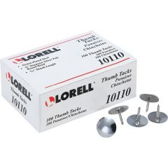 STEEL THUMB TACKS 5/16" LONG 100/PK