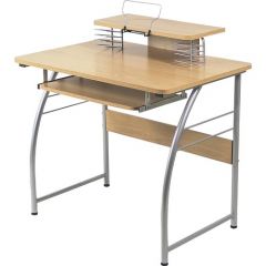 COMPUTER DESK WITH UPPER SHELF 24x36