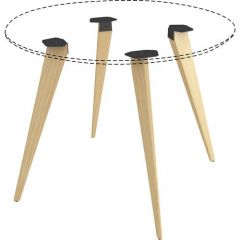 WOOD BASE FOR ROUND CONFERENCE  TABLE