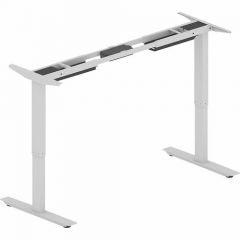 SIT-TO-STAND TWO-TIER BASE 26.6" TO 45.1" HEIGHT SILVER