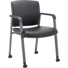 HEALTHCARE UPHOLSTERY GUEST CHAIR WITH CASTERS 33x24x23