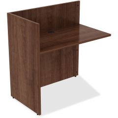 RETURN FOR RECEPTION DESK  42Wx24Dx42H WALNUT