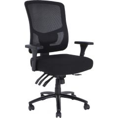 OFFICE CHAIR BIG & TALL MESH  BACK FABRIC SEAT BLACK