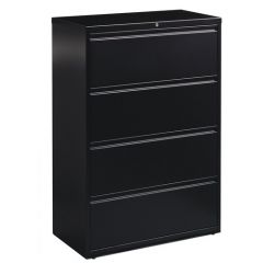 LATERAL FILE CABINET 36x19x52 BLACK