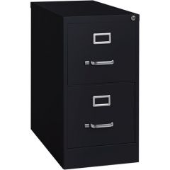 VERTICAL FILE CABINET 2 DRAWER  28x25x15 BLACK