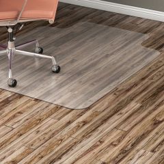 CHAIRMAT HARD FLOOR 53x45  W/LIP CLEAR