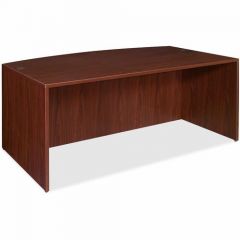BOWFRONT DESK SHELL 70x41x30 MAHOGANY