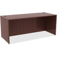 RECTANGULAR SHELL DESK 30Hx72Wx30D MAHOGANY