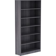 BOOKCASE LAMINATE 72x36x12  WEATHERED CHARCOAL
