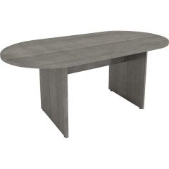 OVAL CONFERENCE TABLE 36Hx72Wx29.5D WEATHERED