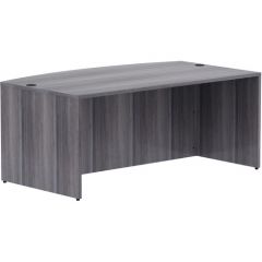 BOWFRONT DESK SHELL 70x41x30 WEATHERED CHARCOAL