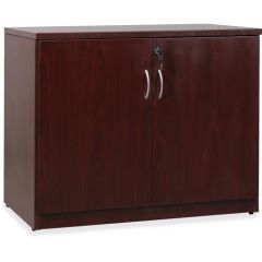 2-DOOR STORAGE CABINET 29Hx36Wx23D MAHOGANY