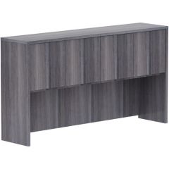 STACK-ON HUTCH W/ DOORS 36Hx66Wx15D WEATHERED CHARCOAL