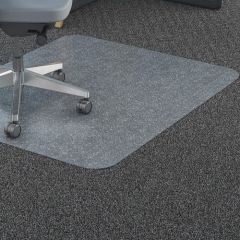BIG AND TALL LOW-PILE CHAIR MAT 36Wx48L CLEAR