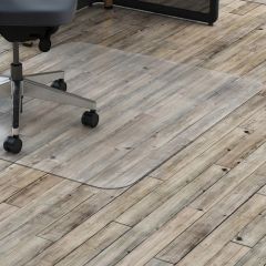 BIG AND TALL HARD FLOOR CHAIR  MAT 46Wx60L CLEAR