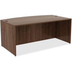 BOWFRONT DESK SHELL 29.5Hx71Wx41.4D WALNUT