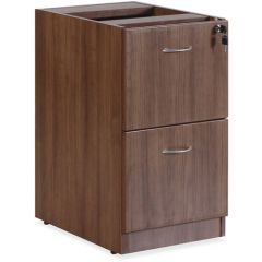FIXED FILE CABINET 28.5x15.5x22 WALNUT