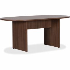 OVAL CONFERENCE TABLE  36Dx72Wx30H WALNUT