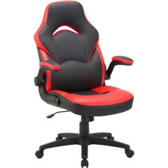 BUCKET SEAT HIGH BACK GAMING CHAIR BLACK/RED