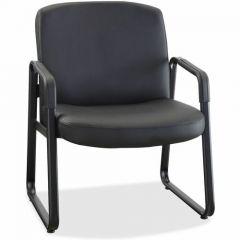BIG AND TALL UPHOLSTERED GUEST CHAIR 500LB CAPACITY LEATHER
