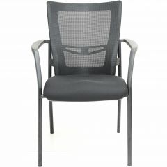 GUEST CHAIR MESH BACK BLACK 